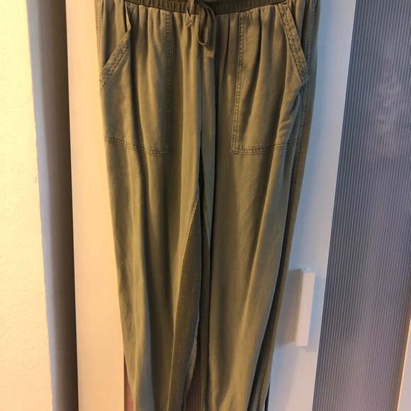 Jessie Denim Jogger in vintage olive brown - Picture 3 of 3